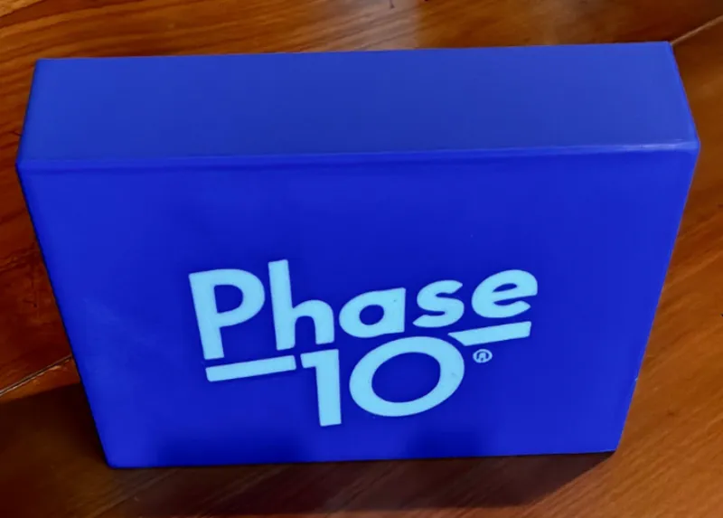 Phase 10 storage and playing box