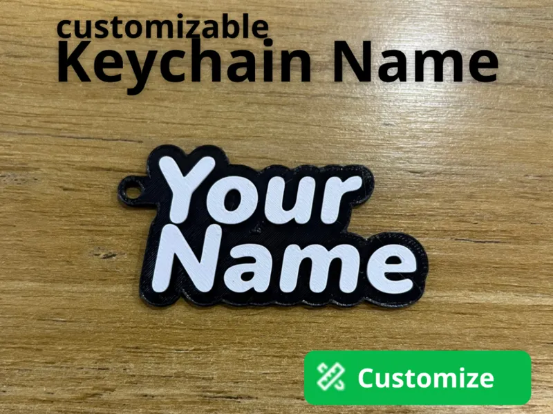 Customizable - Keychain name