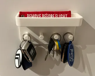 Wall key holder - easy print
