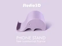 Support téléphone éléphant rose — photo 2