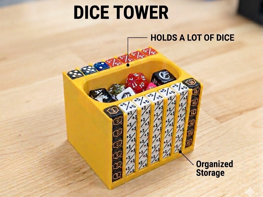 Dice Tower Insert for Brothers Cardshop Deckbox