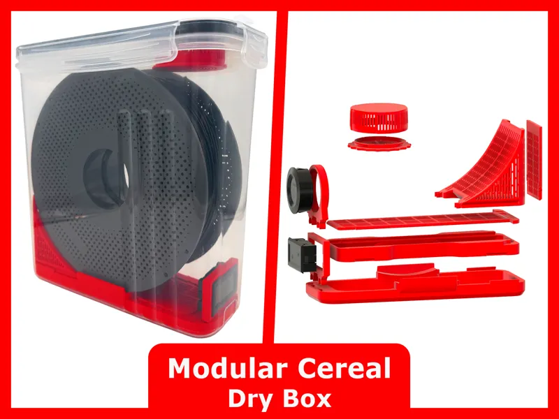 Fully Modular Cereal Dry Box - Filament Storage