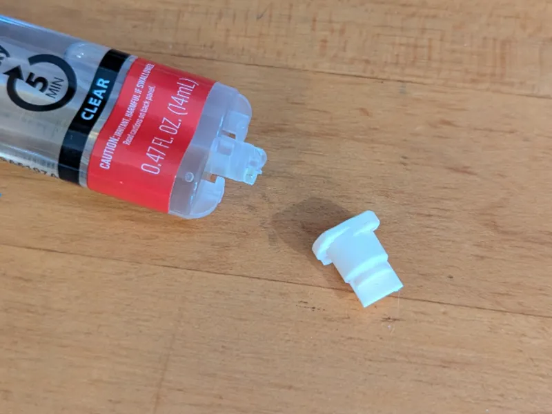 Cap for JB Weld ClearWeld epoxy tubes