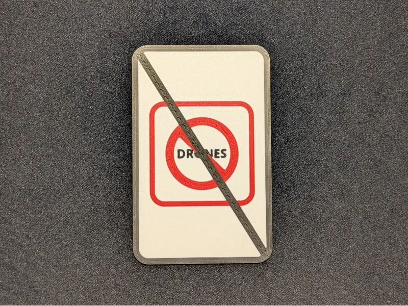 No "No Drones Sign" Sign