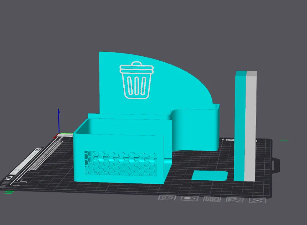 Bambu Lab Sample Projects BAMBU LAB A1 - A1 MINI SLIDER POOP BUCKET - BAMBU LAB LOGO IN by ...