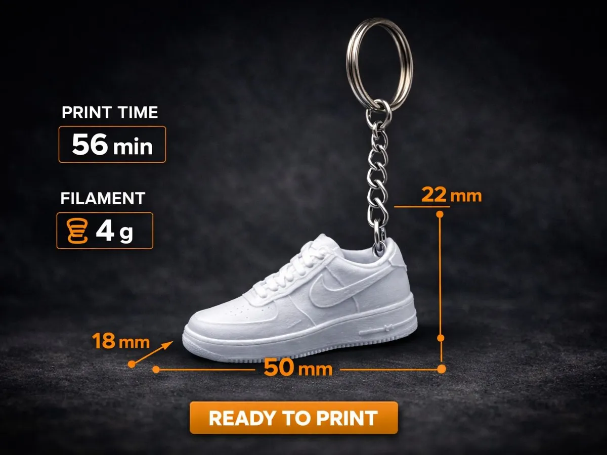 Keychain – Air Force 1 - Free 3D Print Model - MakerWorld