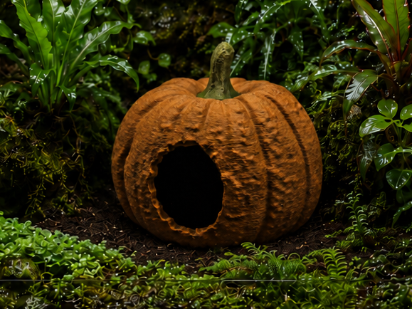 Pumpkin Hideout - Terrarium & Aquarium Decor