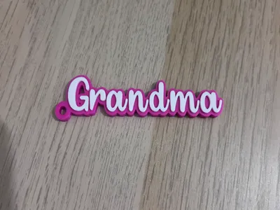 Grandma name keychain
