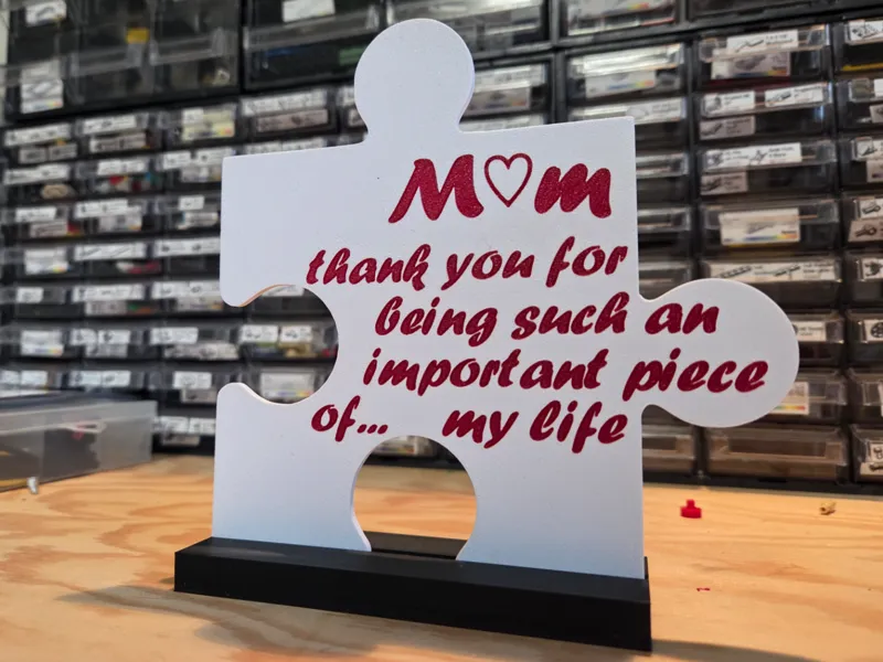 Puzzle Piece Stand – Mother’s Day Gift