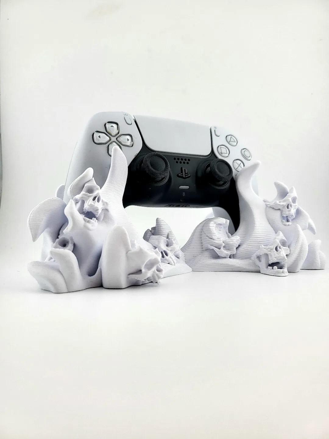 stand controller ps5 joystick holder hell skull view 2
