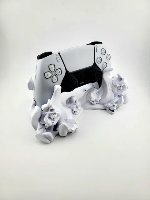 stand controller ps5 joystick holder hell skull view 4