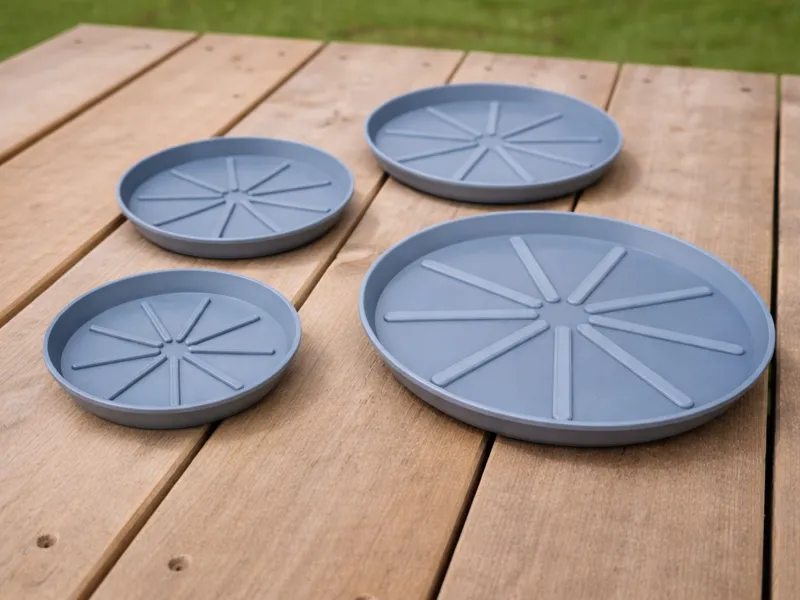 Minimalist Planter Tray/Saucer – Matching Set