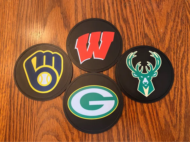 Wisconsin Sports Coaster Collection