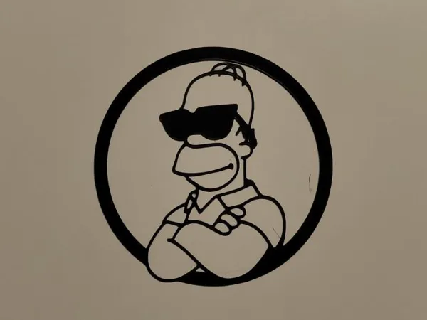 Décoration murale Homer Simpson