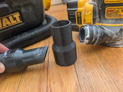 Dewalt Cordless Sander to Cordless Shopvac Adapter