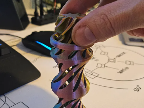 Super Spiral Vortex fidget twister Print in place