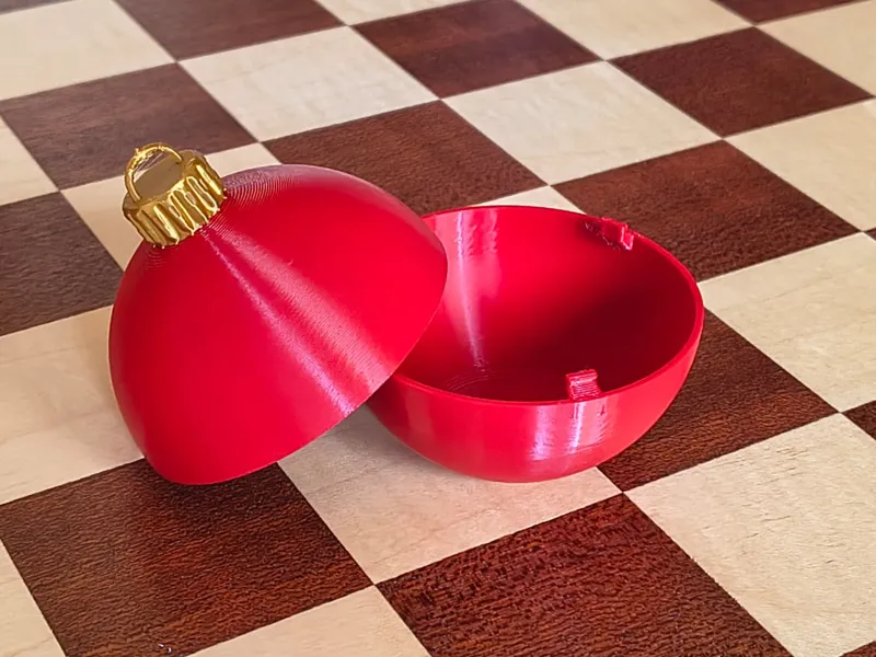 Christmas Ball Bauble with Hidden Storage