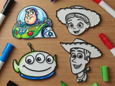 Toy Story Characters Paintable Set