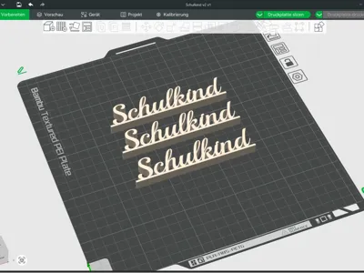 Schoolchild lettering