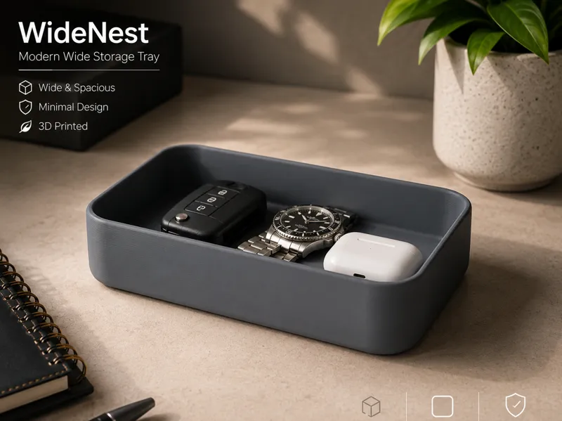 WideNest | Modern Tray | Everyday Organizer
