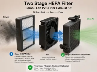 HEPA Filter for Bambu Lab External Filter Kit