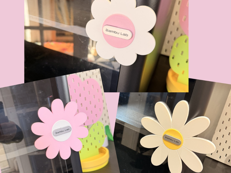 Flower Bambu Door Handle P1S, P1P, X1 Series, P2S