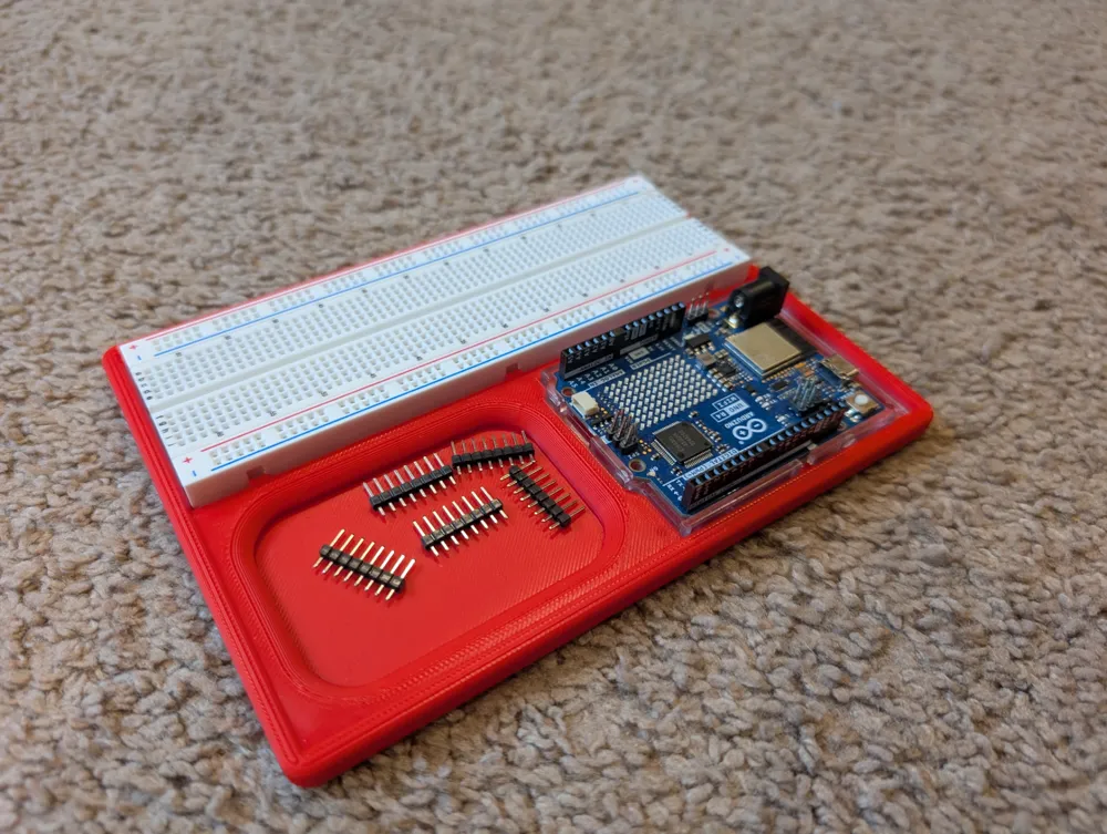 Project Board Arduino Uno 4 w/ Elegoo Breadboard by djeffries - MakerWorld