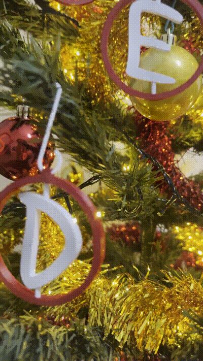 Lettere dell'Alfabeto per Albero di Natale