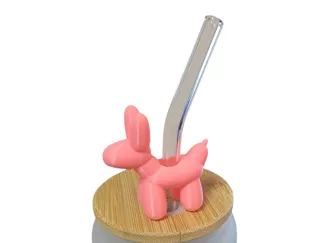 Balloon Dog Straw Topper - Fits Stanley Straw