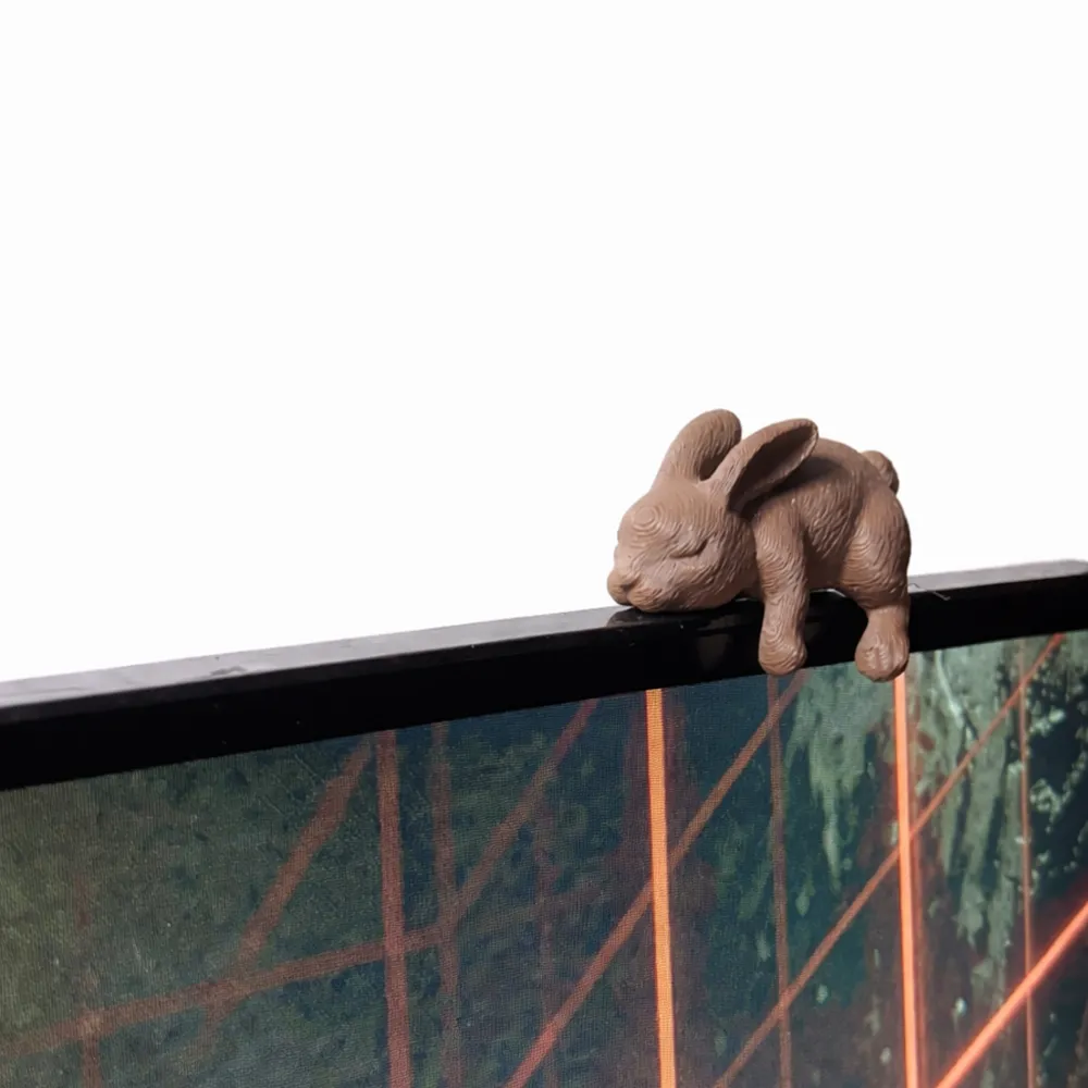 MONITOR BUNNY / CUTE EASTER OFFICE DECOR / RABBIT - Free 3D Print Model ...