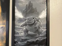 200mm x 400mm Blastoise 2-piece Hueforge