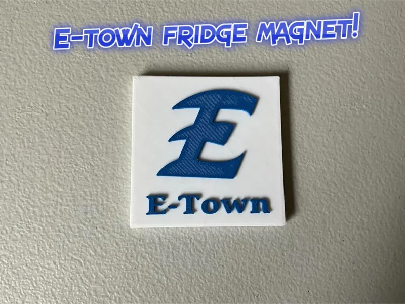 E-Town Fridge magnet