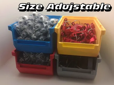 Parametric Stackable Storage Boxes