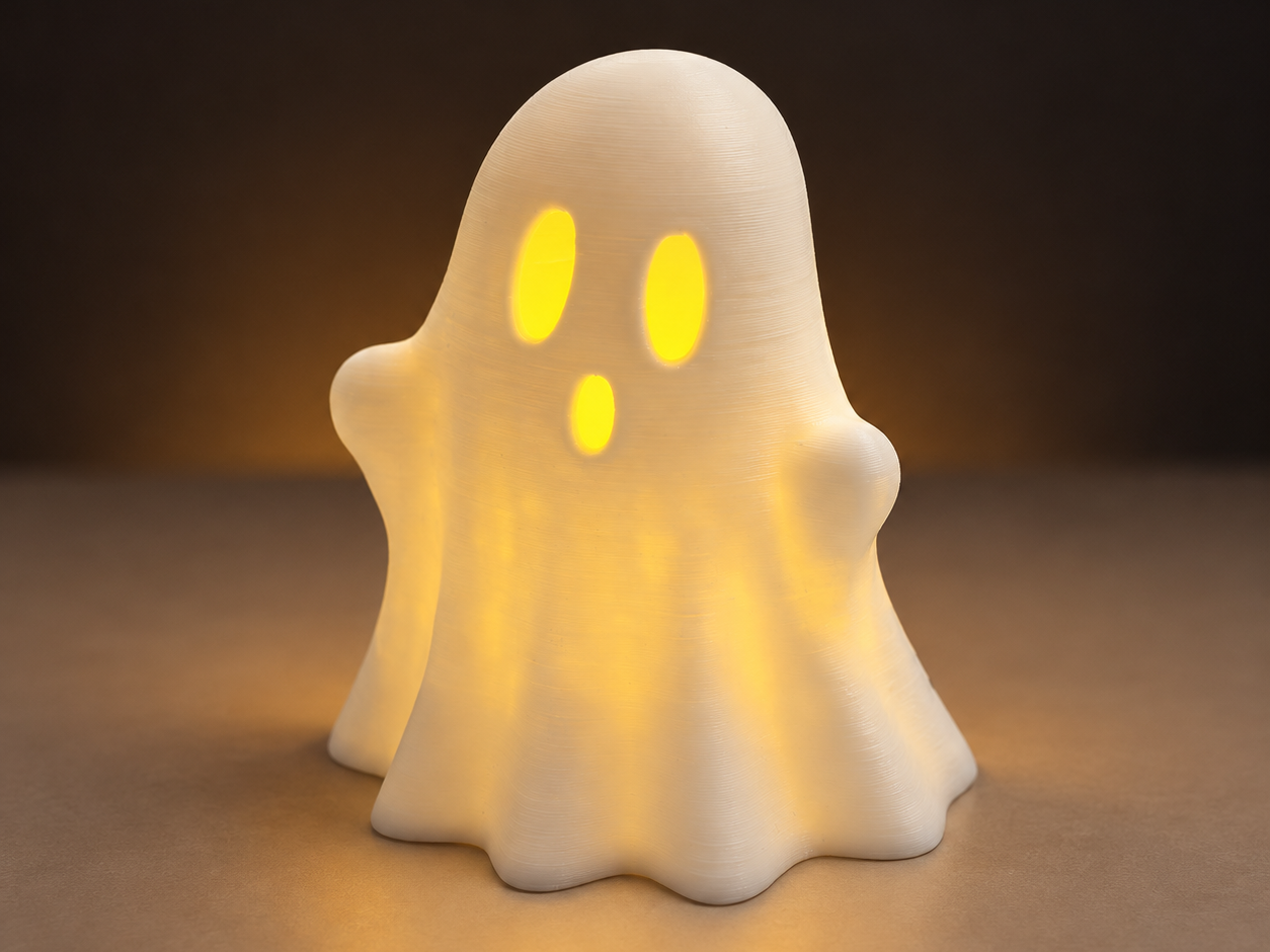 Little Halloween ghost - LED tealight compatible - 1