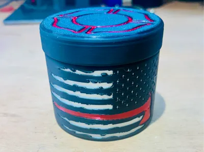 Firefighter Themed Storage Jar