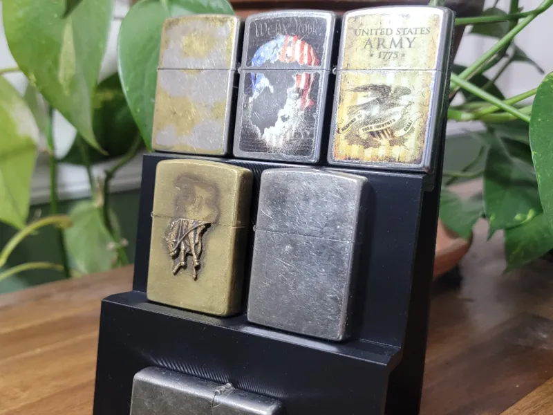 Zippo Lighter Tiered Display Shelf Stand