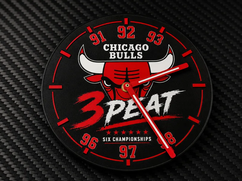 Chicago Bulls 3-Peat Clock