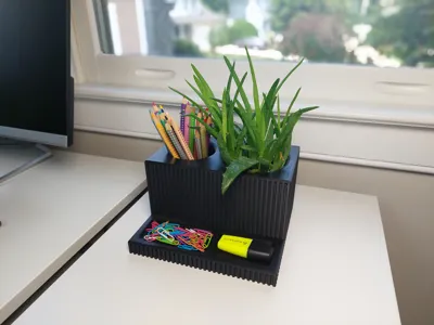 Modern Desk Organizer with integrated Planter