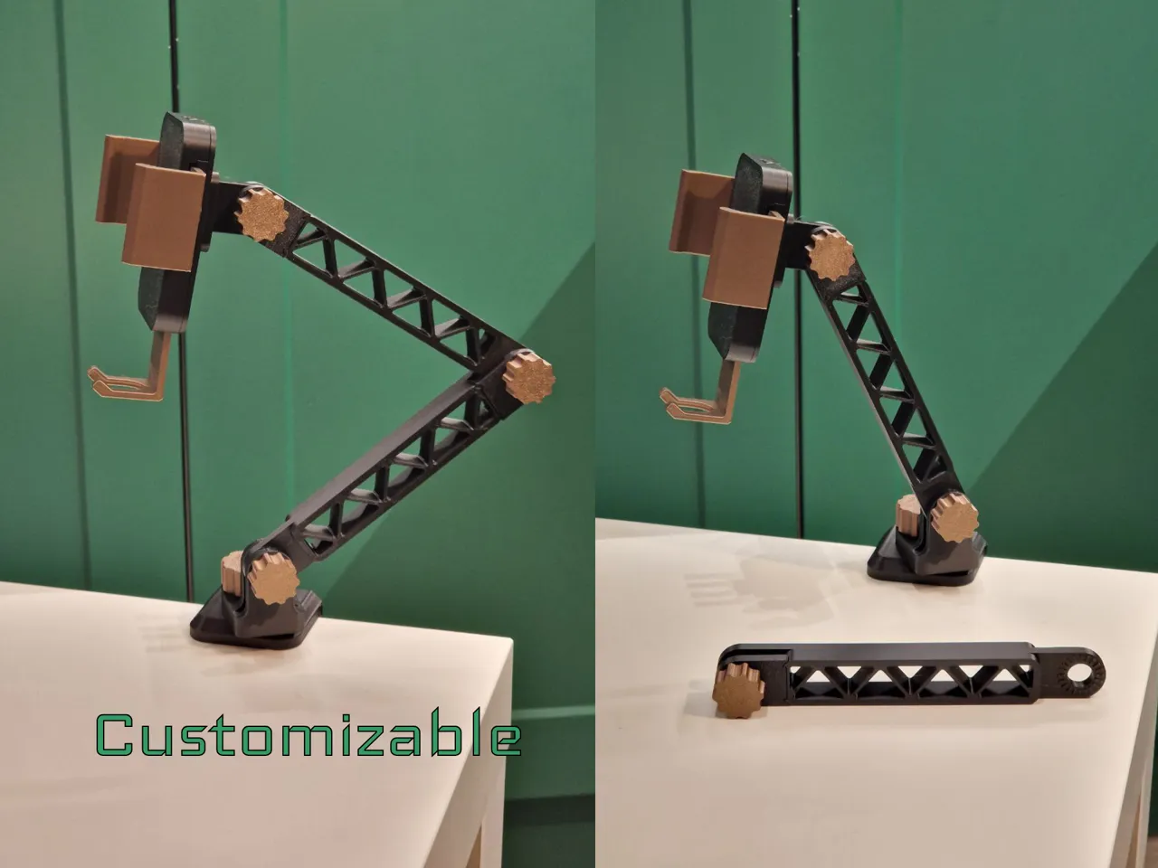 Mechanical Phone Holder Desk Mounted Stand Arm view 4