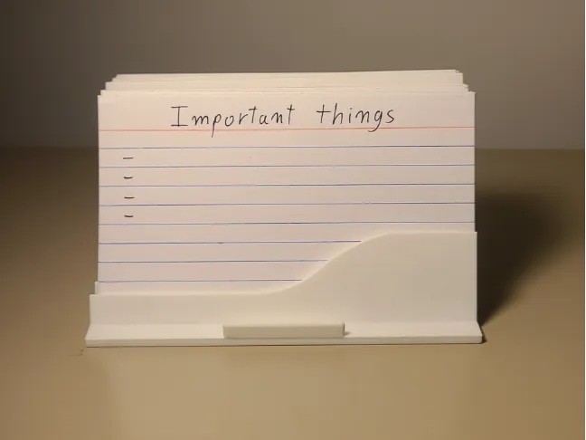 Index card holder