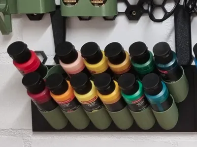 Holder for Acrylic Paints on the Honeycomb Wall (HSW)