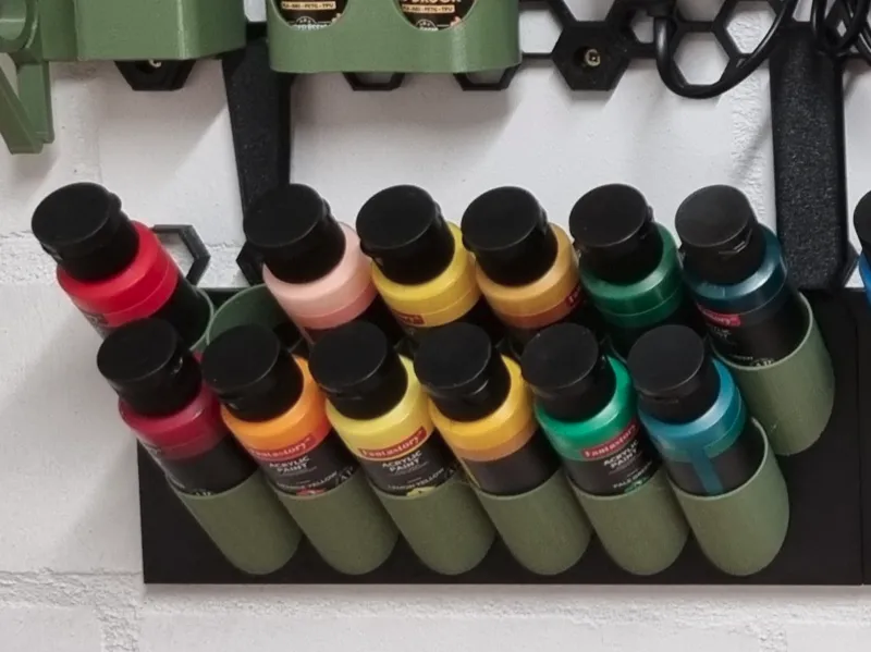 Halter für Acrylfarben an der Honeycomb Wand (HSW)