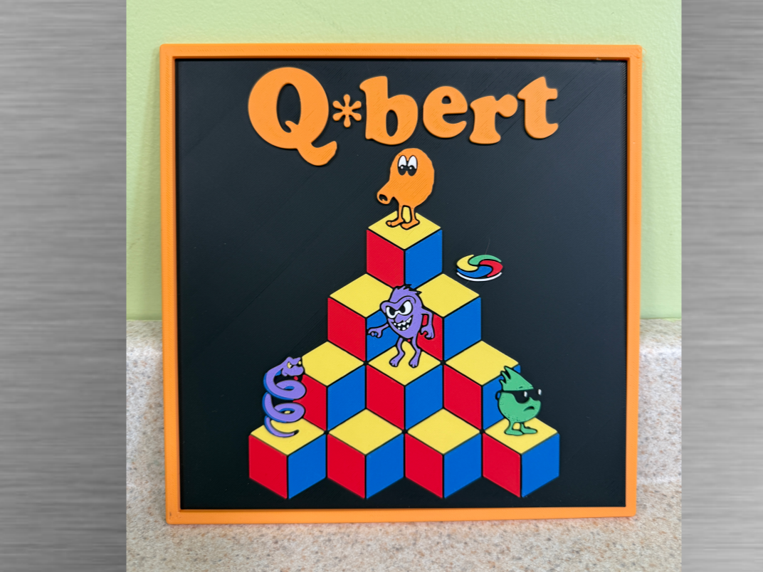 Arcade Art-Q-bert Game Screen 200x200