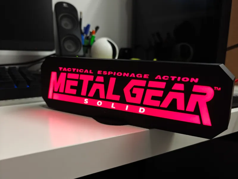 Metal Gear Solid Light Box