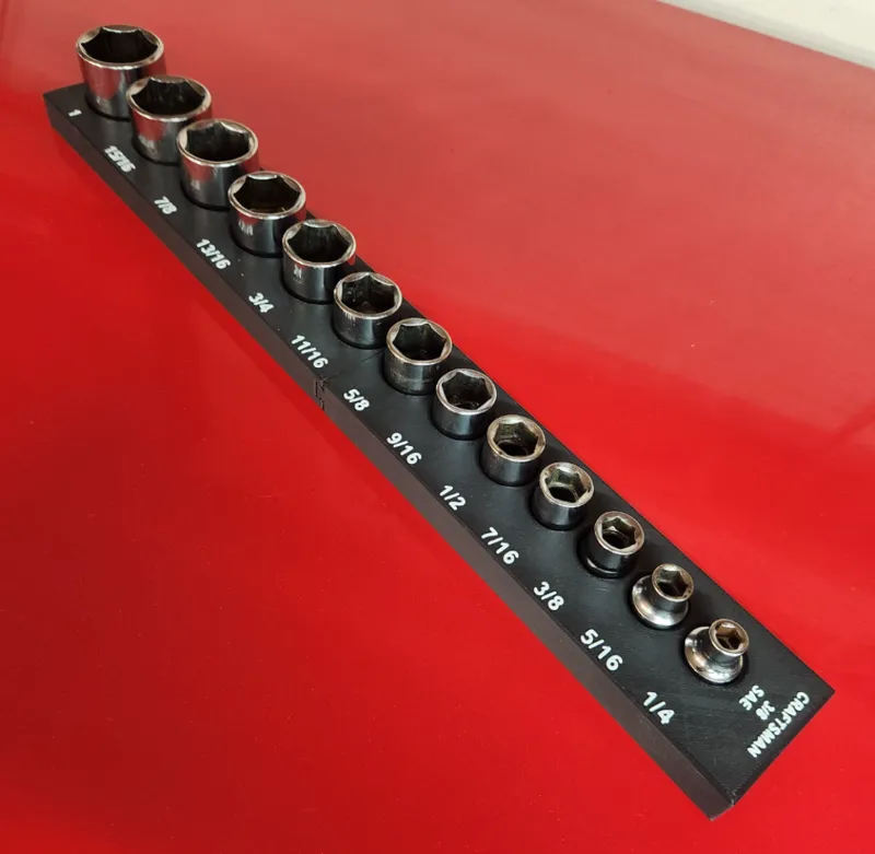 Craftsman 3/8  SAE Shallow Socket Holder (1 Set)