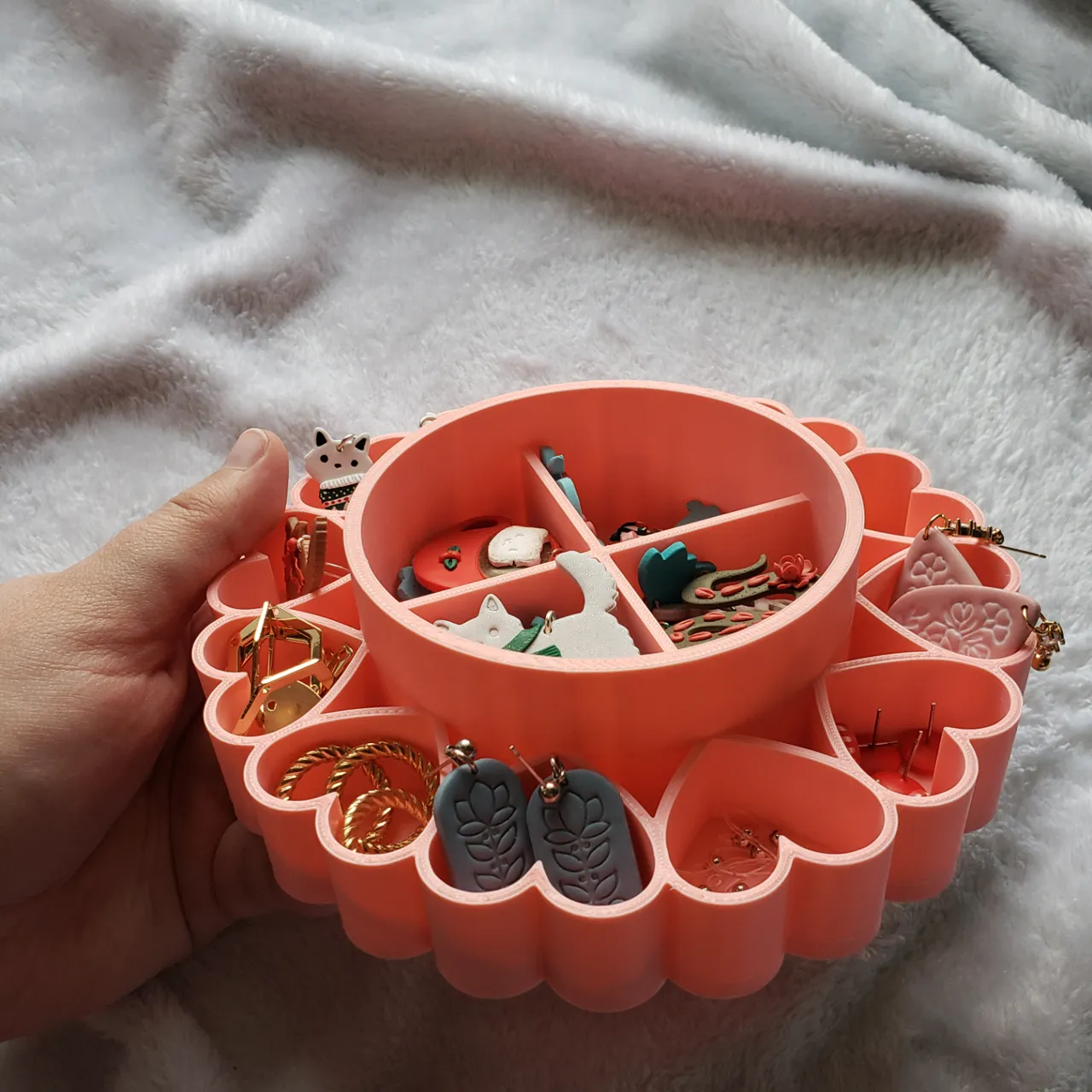 Heart Organizer for Earring | Earring Picture Prop view 3