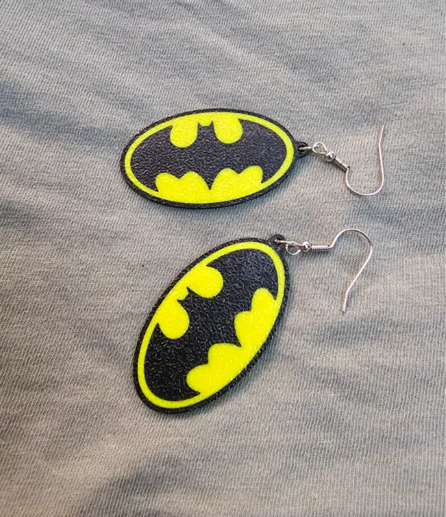 Batman Logo Earring - Multicolor