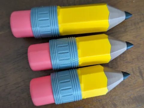 Objeto manipulable: Chonky Pencil Fidget clickers noAMS needed — referencia de MakerWorld