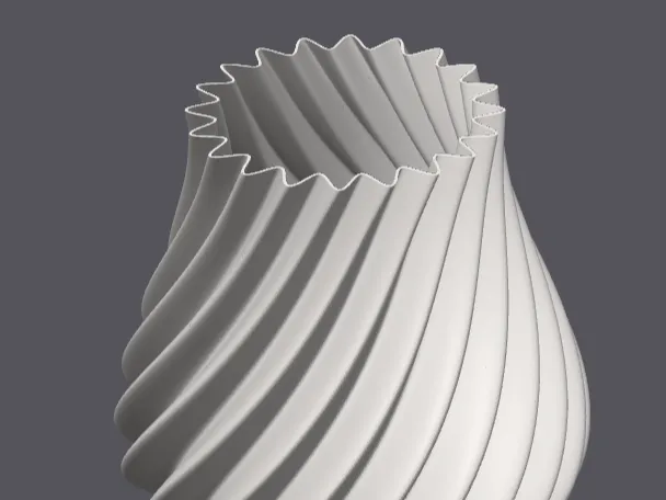 Vase spirale