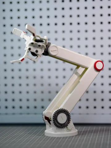 Modelo para impresión 3D: Transmissible self‑locking three‑jaw manipulator — vista de referencia 2